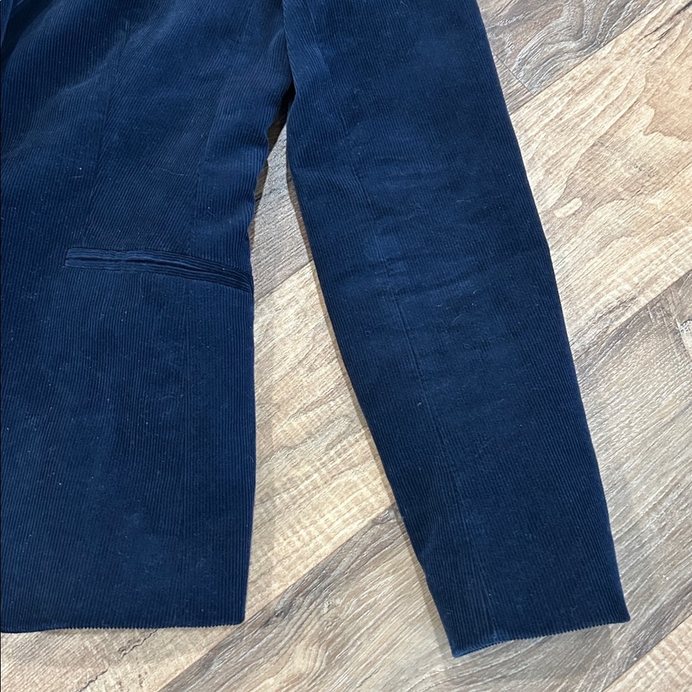 J.Crew Campbell corduroy blazer Navy one button lined classic size 0 - Picture 4 of 15